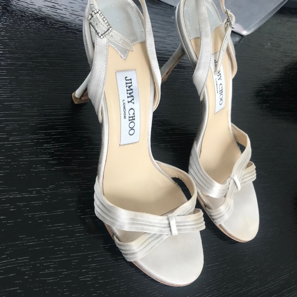 Jimmy Choo Silver Heel Sandals - Picture 3 of 3